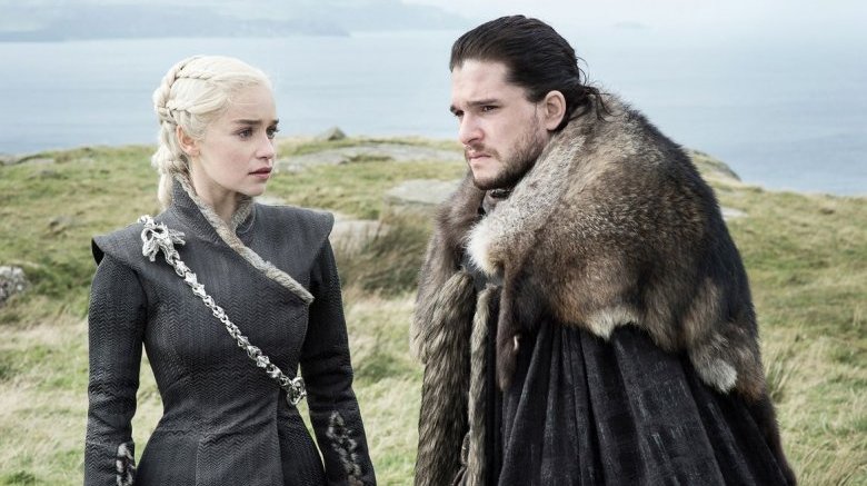 Brooding Jon Snow and daenerys