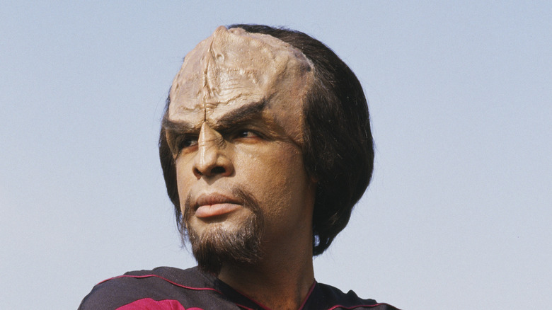 Michael Dorn in Worf makeup 1987