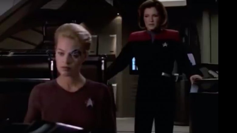 Seven of Nine and Janeway, star trek