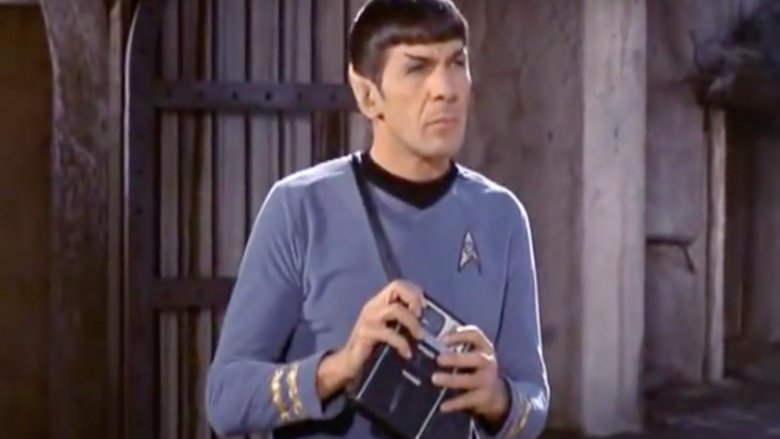 Spock with tricorder, star trek