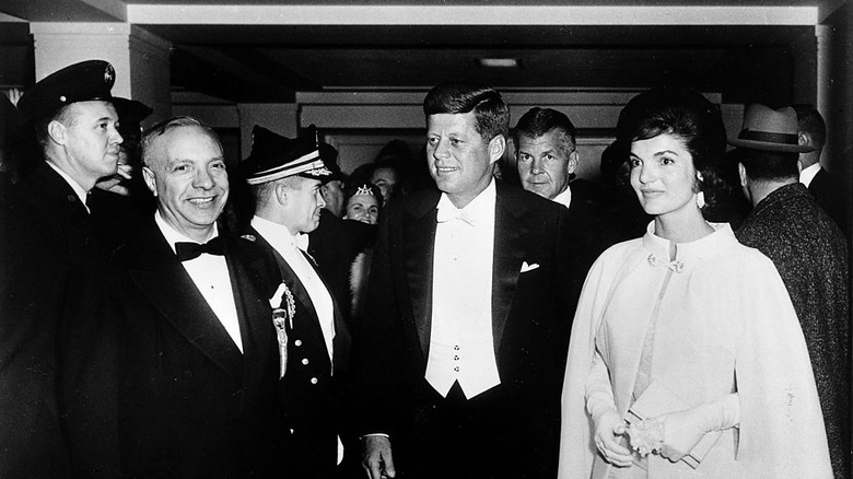 John F. Kennedy at his inauguration 