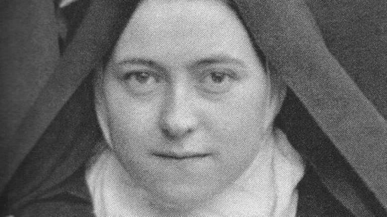 Close up photo of Thérèse of Lisieux nun habit