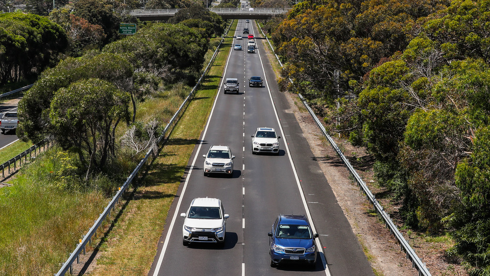 A street full of cars