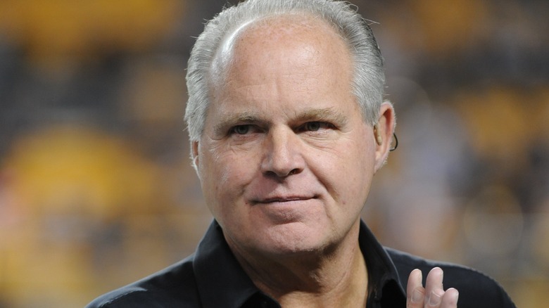 Rush Limbaugh at a football game