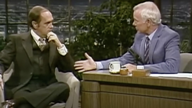 Bob Newhart talks with Johnny Carson on Tonight Show