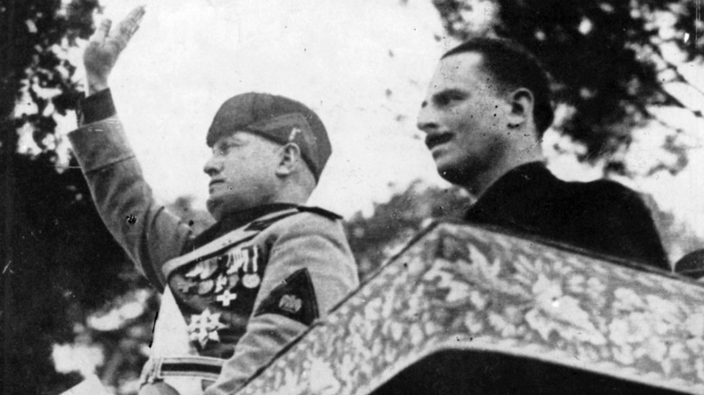 oswald mosley and mussolini