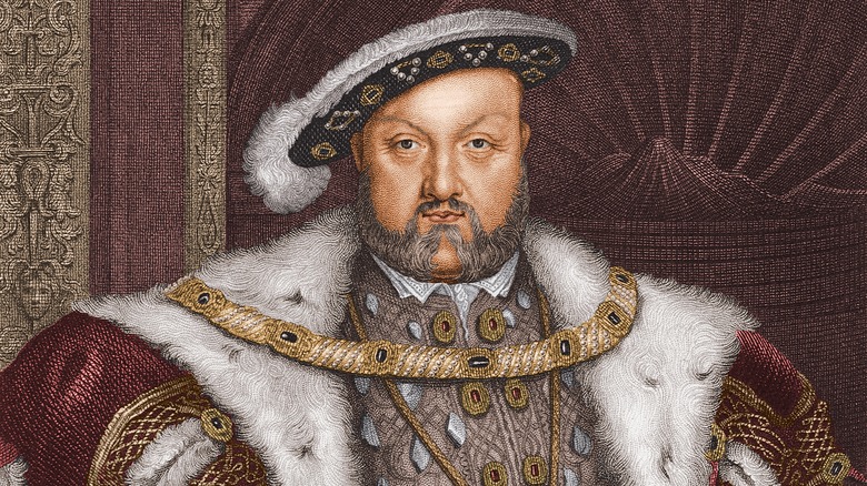 henry viii engraving portrait