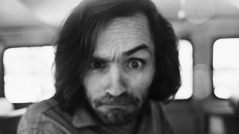 Charles Manson staring ahead