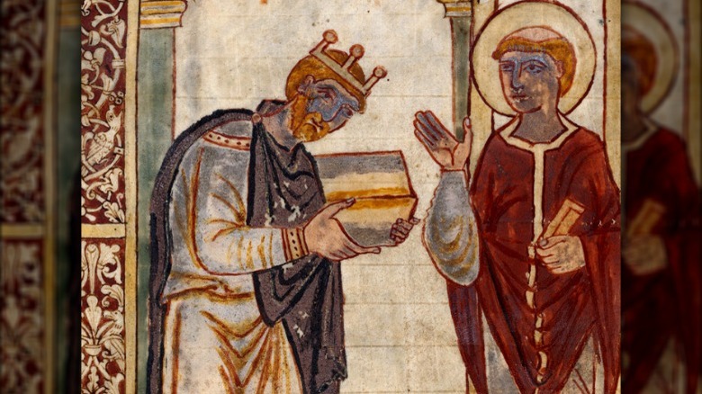 King Æthelstan and St. Cuthbert