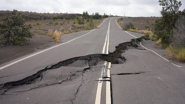 A crack in the road