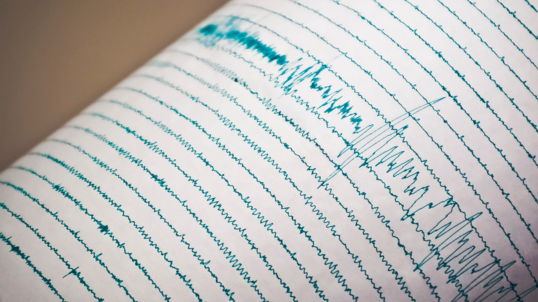 Seismograph record