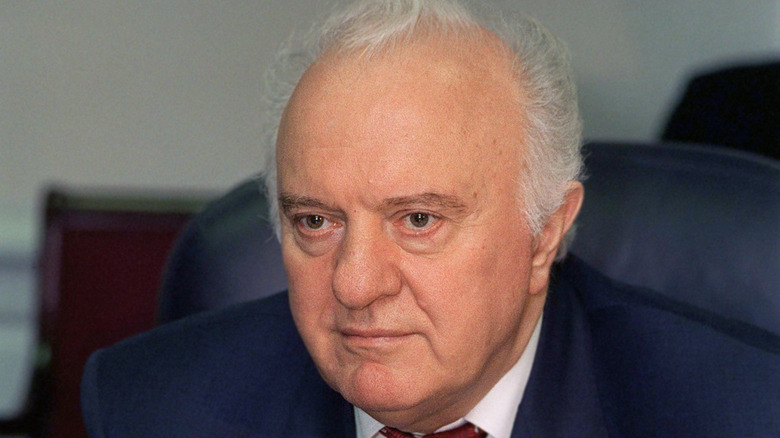 Eduard Shevardnadze, then-president of the Republic of Georgia, in 1997