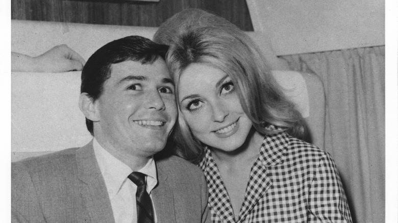 Jay Sebring and Sharon Tate smiling