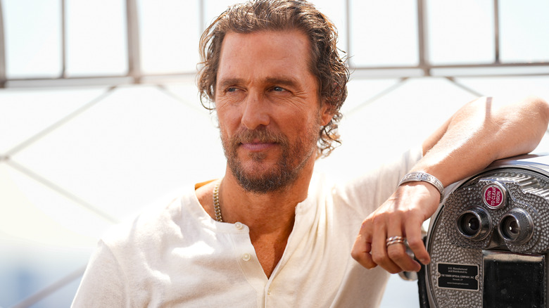 Matthew McConaughey beard white shirt by viewfinder