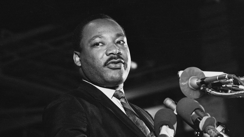 Martin Luther King Jr. speaking mics