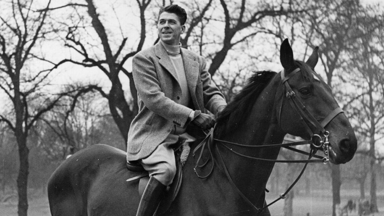 ronald reagan on a horse