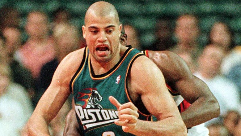 Bison Dele playing basketball