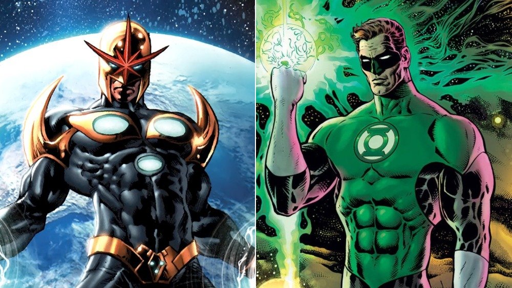 Nova, Green Lantern, Marvel, DC