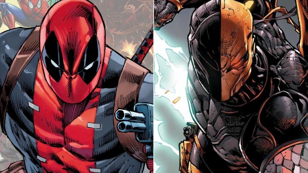 Deadpool, Deathstroke, Marvel, DC