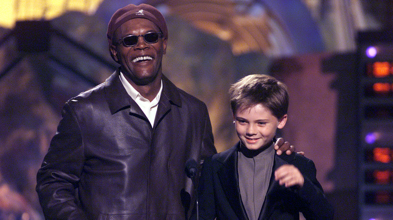 Jake Lloyd and Samuel L. Jackson 