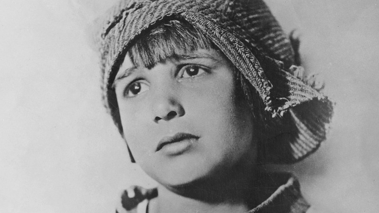 Jackie Coogan portrait rag headscarf