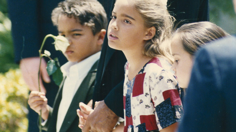 Nicole Brown Simpson's kids attending her funeral