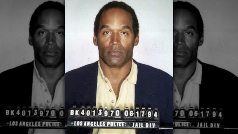 O.J. Simpson poses for a mug shot