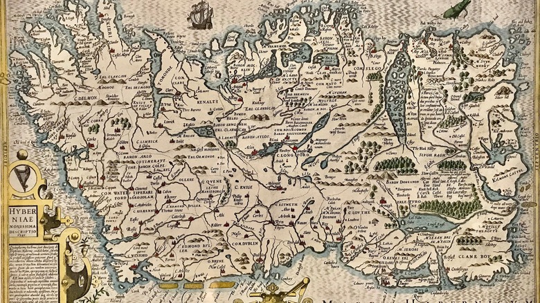 A 1591 map of Ireland