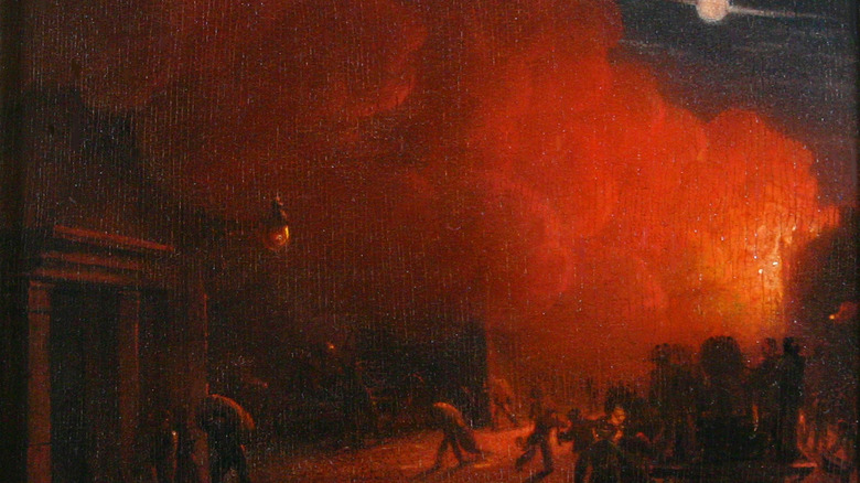 Fire Scene at Night, Robert Salmon