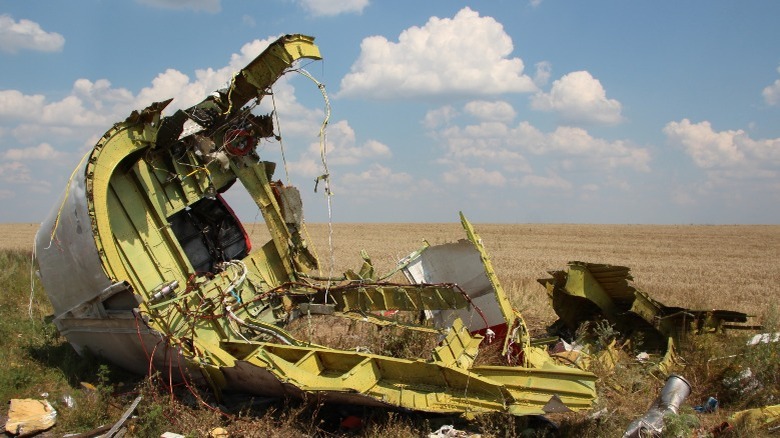 Wreckage from flight MH17
