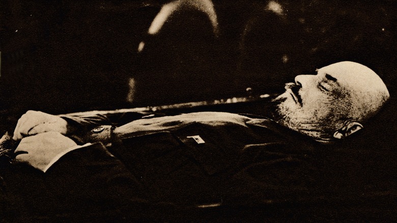 Vladimir Lenin's embalmed body