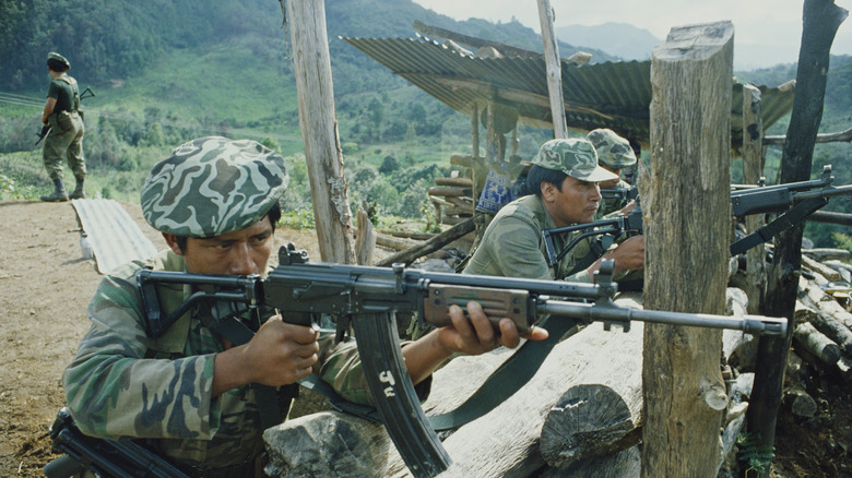 Soldiers of the Guatemalan Army in Guatemala