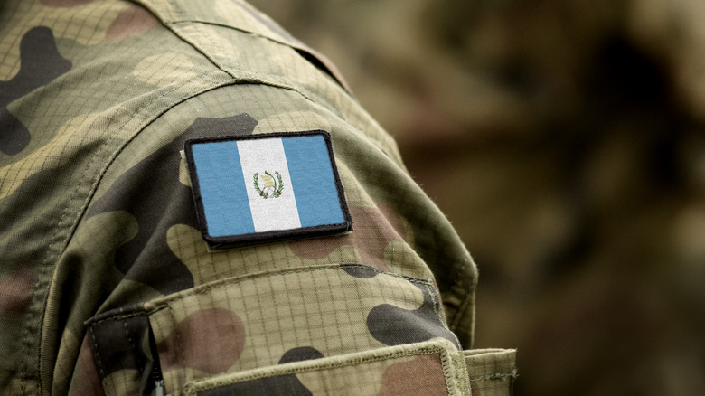 military uniform with Guatemala flag