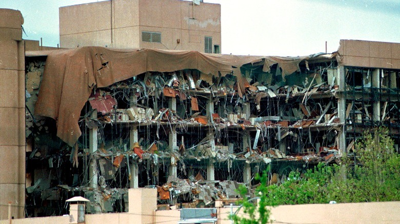 Ruins of Alfred Murrah building