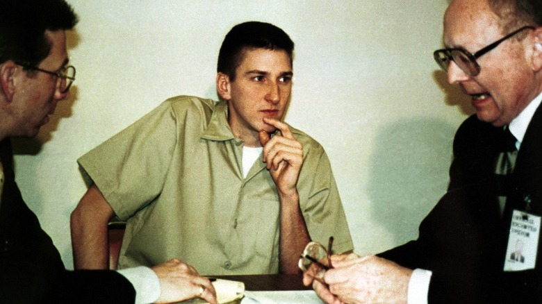 McVeigh speaking with lawyers