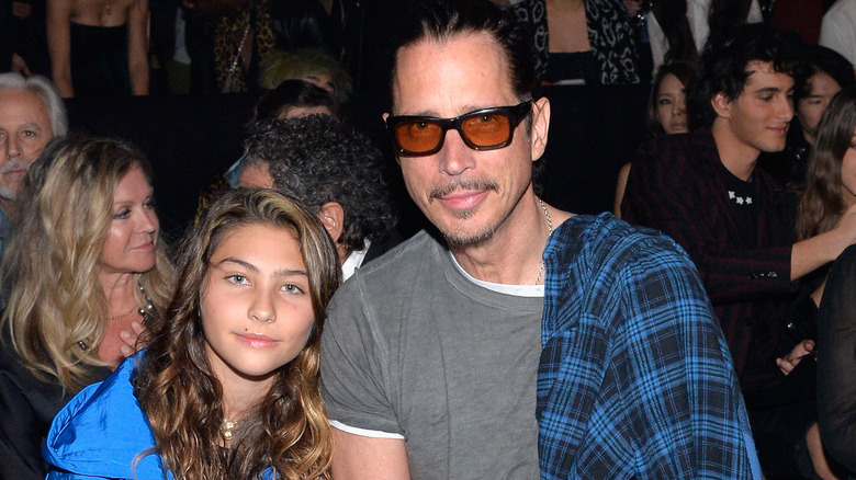 chric cornell with daughter toni at an event