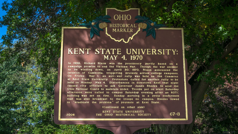 kent state shooting historical marker