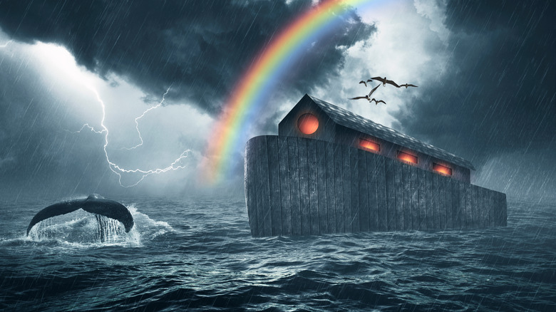 photo composite noah's ark