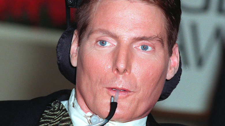 Christopher Reeve serious facial expression