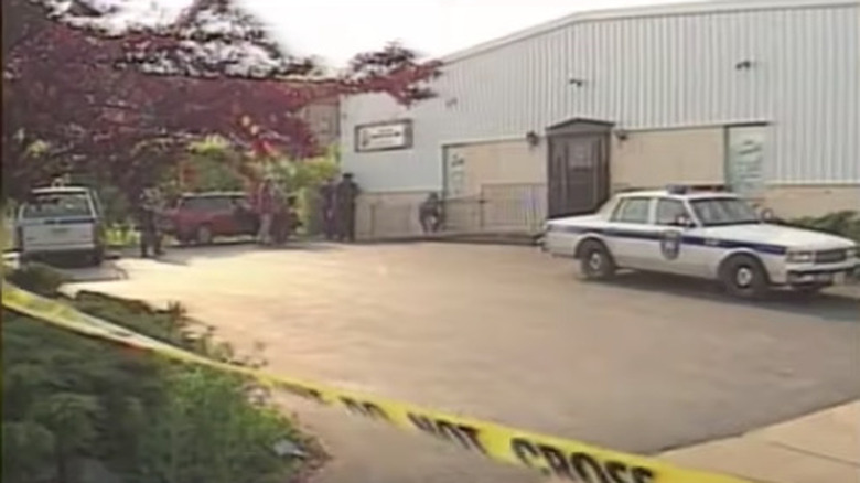 The crime scene at the Wisconsin Conservation Corps