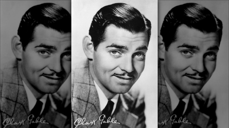 Clark Gable slightly smiling