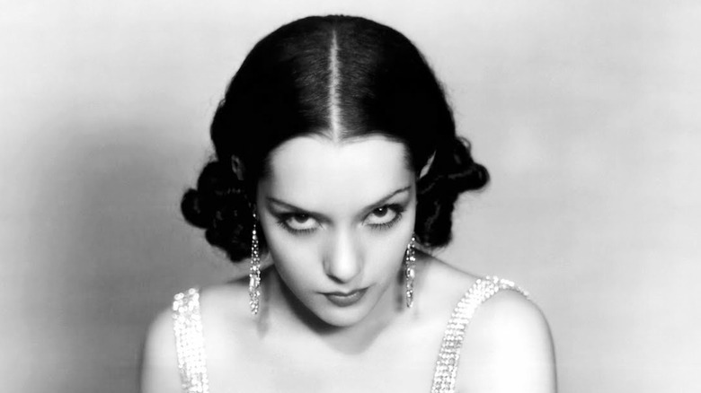 Lupe Velez dark hair earrings