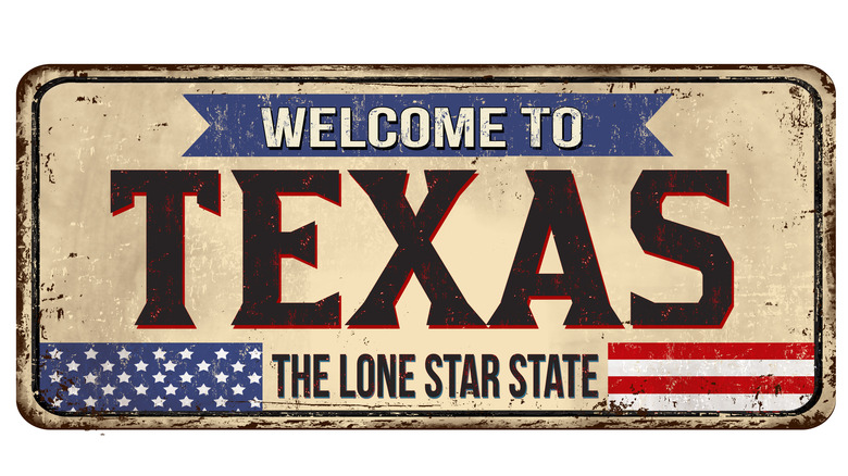 Texas license plate