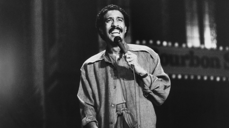 Richard Pryor performing on stage