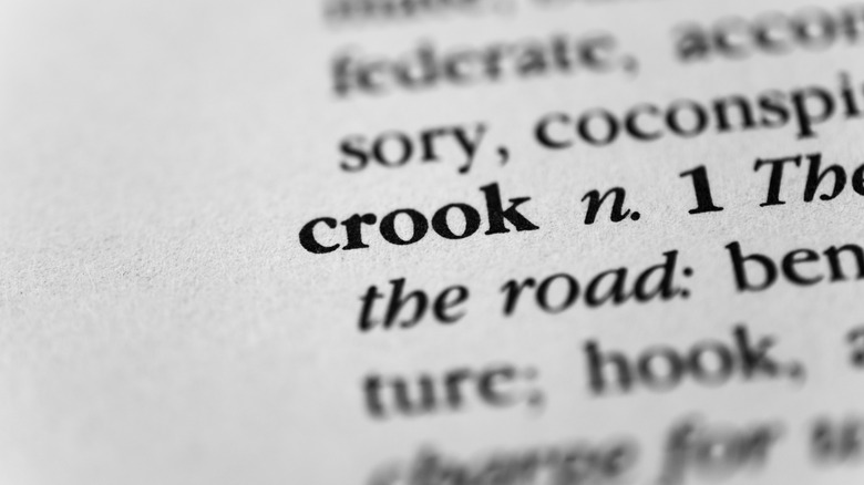 Crook in dictionary