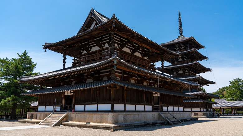 Horyu-ji Buddhist temple in Japan