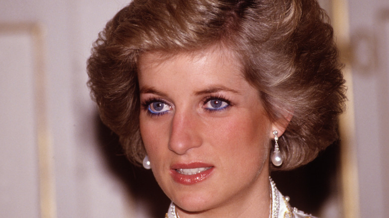 Princess Diana gritting teeth