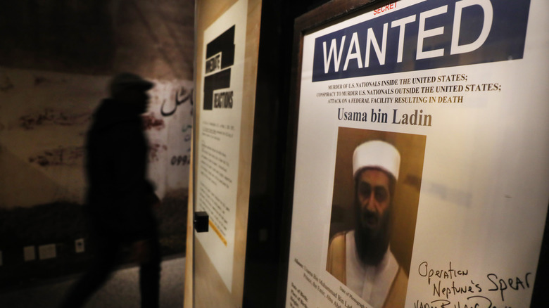 Wanted poster for Osama Bin Laden