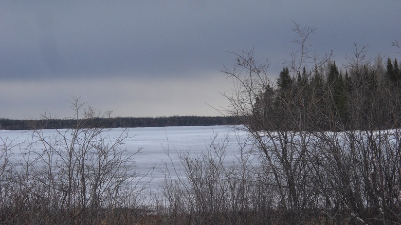 Big Trout Lake on a cloudy morning