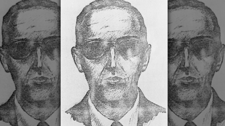 Sketch of D.B. Cooper sunglasses